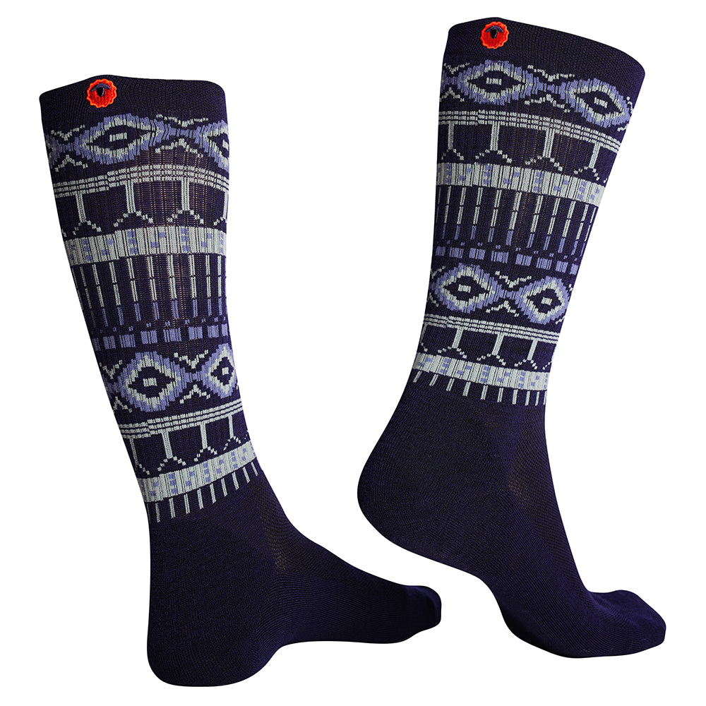Isobaa Merino Blend Fairisle Hiking Socks (3 Pack - Multi)