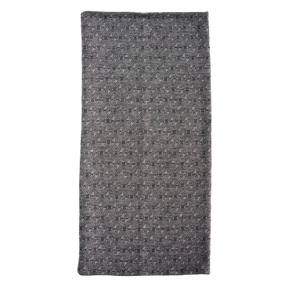 Isobaa Merino Blend 250 Geometric Jacquard Neck Warmer (Smoke/Charcoal)