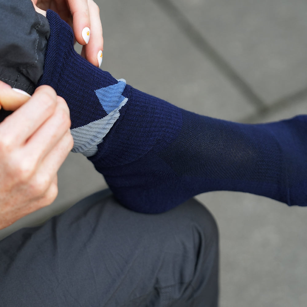 Isobaa Merino Blend Geo Mountain Hiking Socks (3 Pack - Multi)