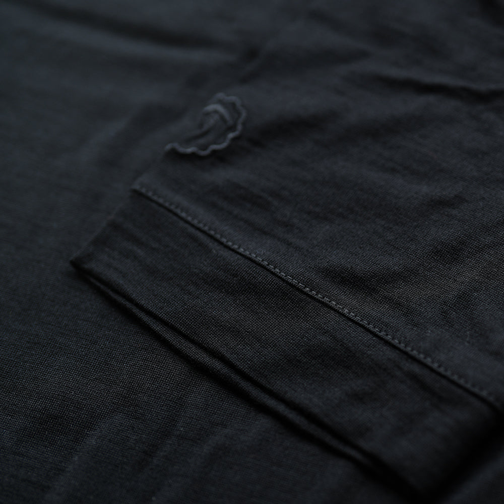 Isobaa | Mens Merino 180 Short Sleeve Polo Shirt (Black) | The ultimate Merino wool polo — perfect for weekend hikes, bike commutes, post-adventure coffee stops, office days, and everything in-between.