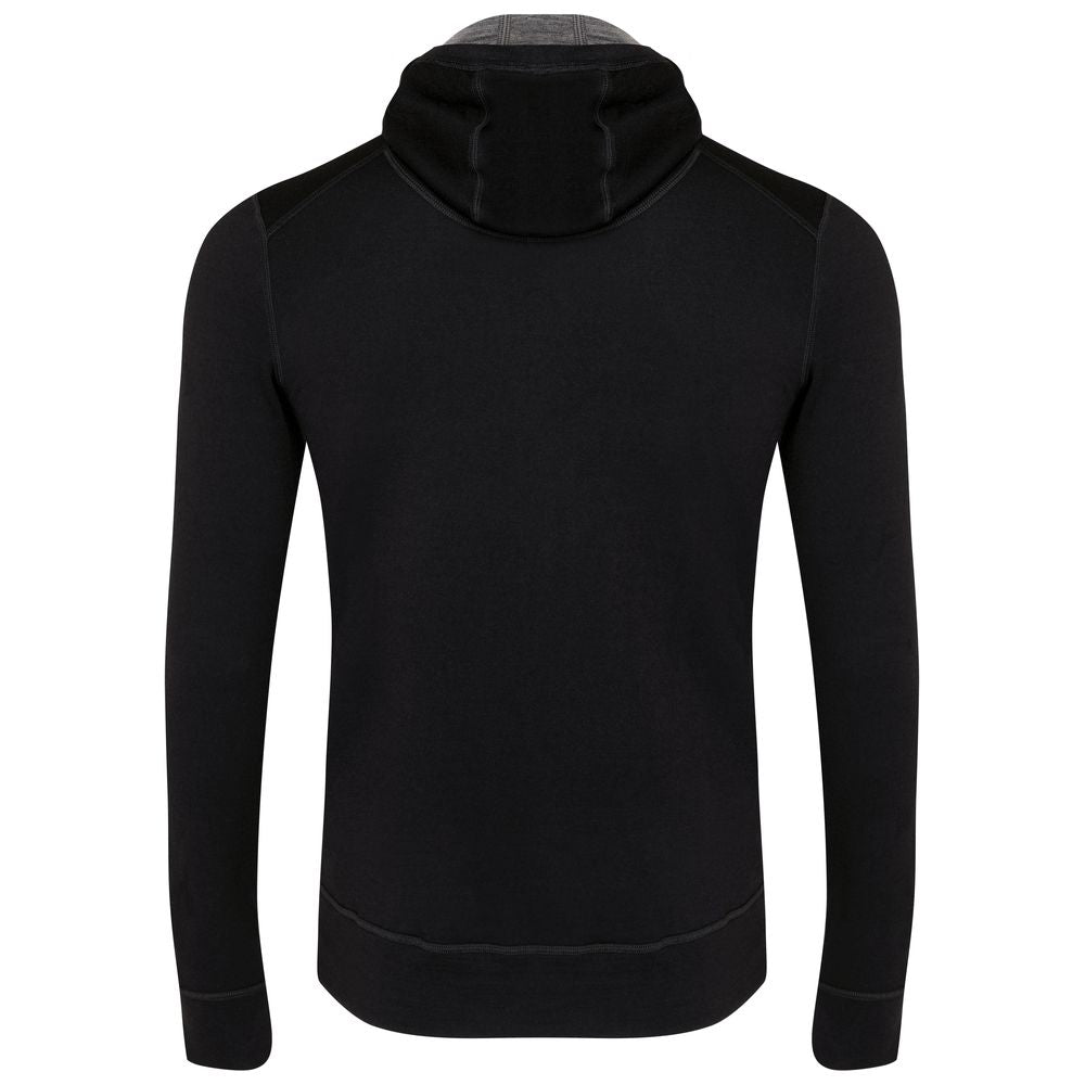 Isobaa | Mens Merino 260 Casual Hoodie (Black) | The best in warmth and versatility: Isobaa 260gm midweight Merino wool hoodie.