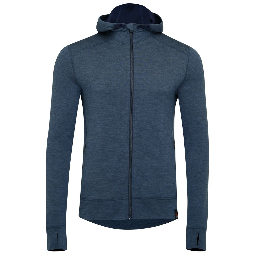 Isobaa | Mens Merino 260 Casual Hoodie (Denim) | The best in warmth and versatility: Isobaa 260gm midweight Merino wool hoodie.
