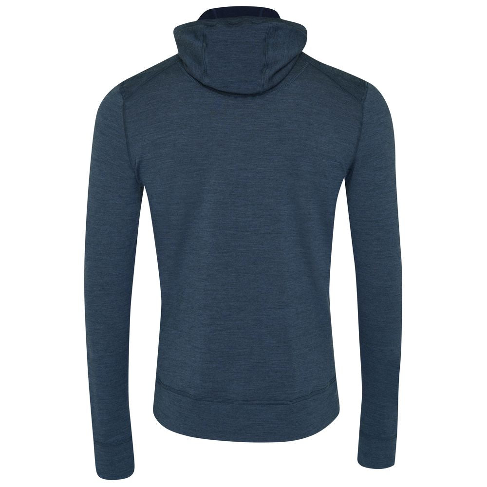Isobaa | Mens Merino 260 Casual Hoodie (Denim) | The best in warmth and versatility: Isobaa 260gm midweight Merino wool hoodie.