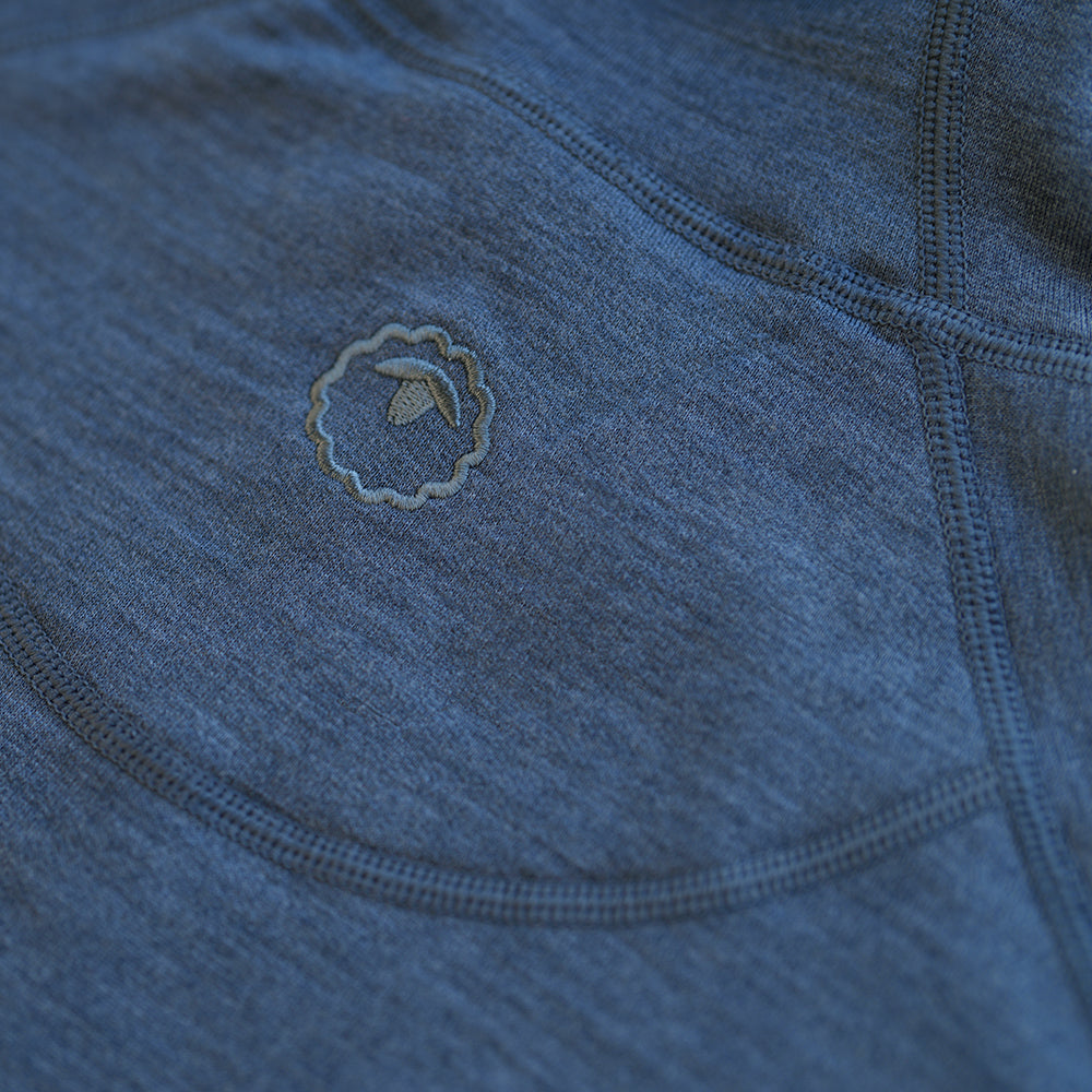 Isobaa | Mens Merino 260 Casual Hoodie (Denim) | The best in warmth and versatility: Isobaa 260gm midweight Merino wool hoodie.
