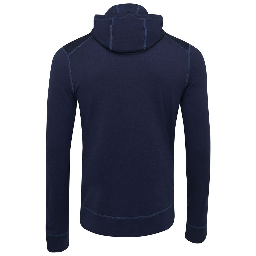 Isobaa | Mens Merino 260 Casual Hoodie (Navy) | The best in warmth and versatility: Isobaa 260gm midweight Merino wool hoodie.