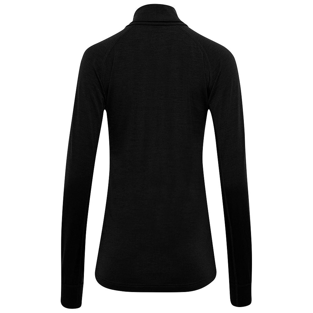 Isobaa | Womens 160 Merino Active Roll Neck (Black) | Embrace the chill in style with our Women's 160 Merino Active Roll Neck, crafted from 160g 18.5 micron superfine merino wool