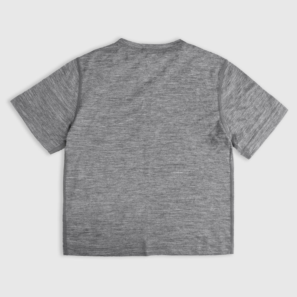Junior Merino 150 Into The Wild SS Tee (Charcoal)