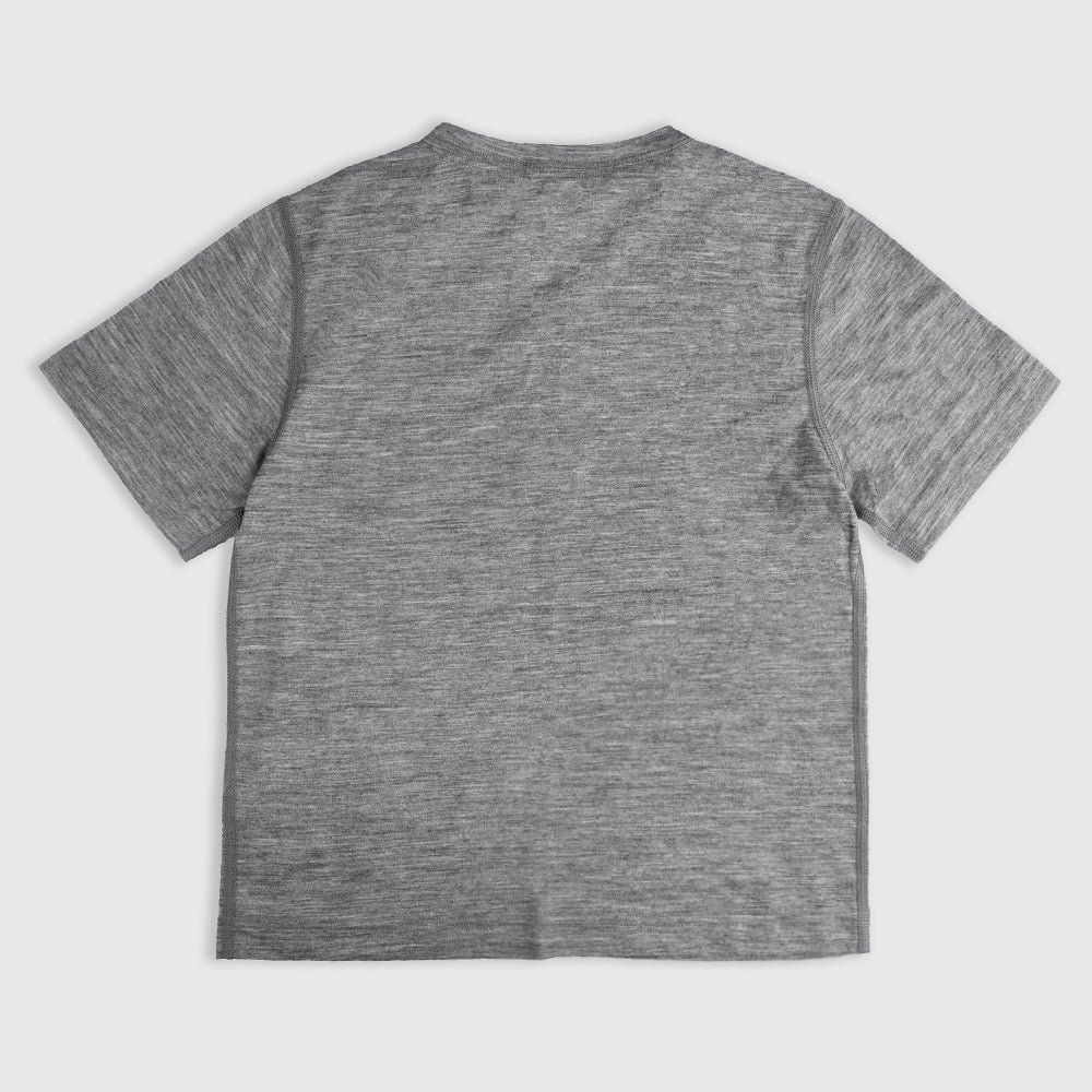 Junior Merino 150 Natures Time Out SS Tee (Charcoal)