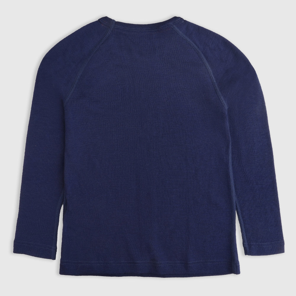 Junior Snicket Merino 200 Long Sleeve Crew (Navy)