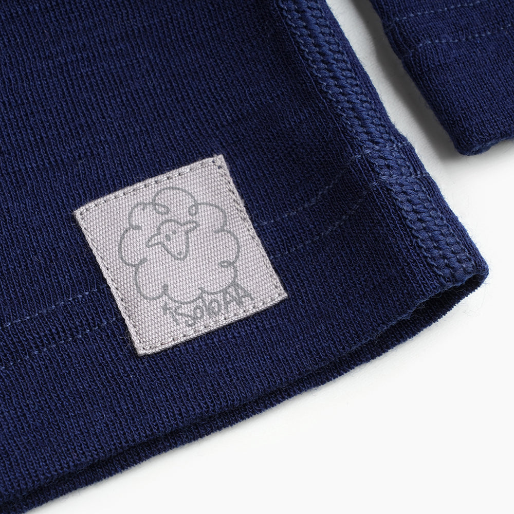 Junior Snicket Merino 200 Long Sleeve Crew (Navy)