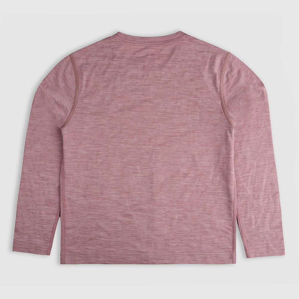 Kids Merino 150 Into The Wild LS Tee (Burlwood)
