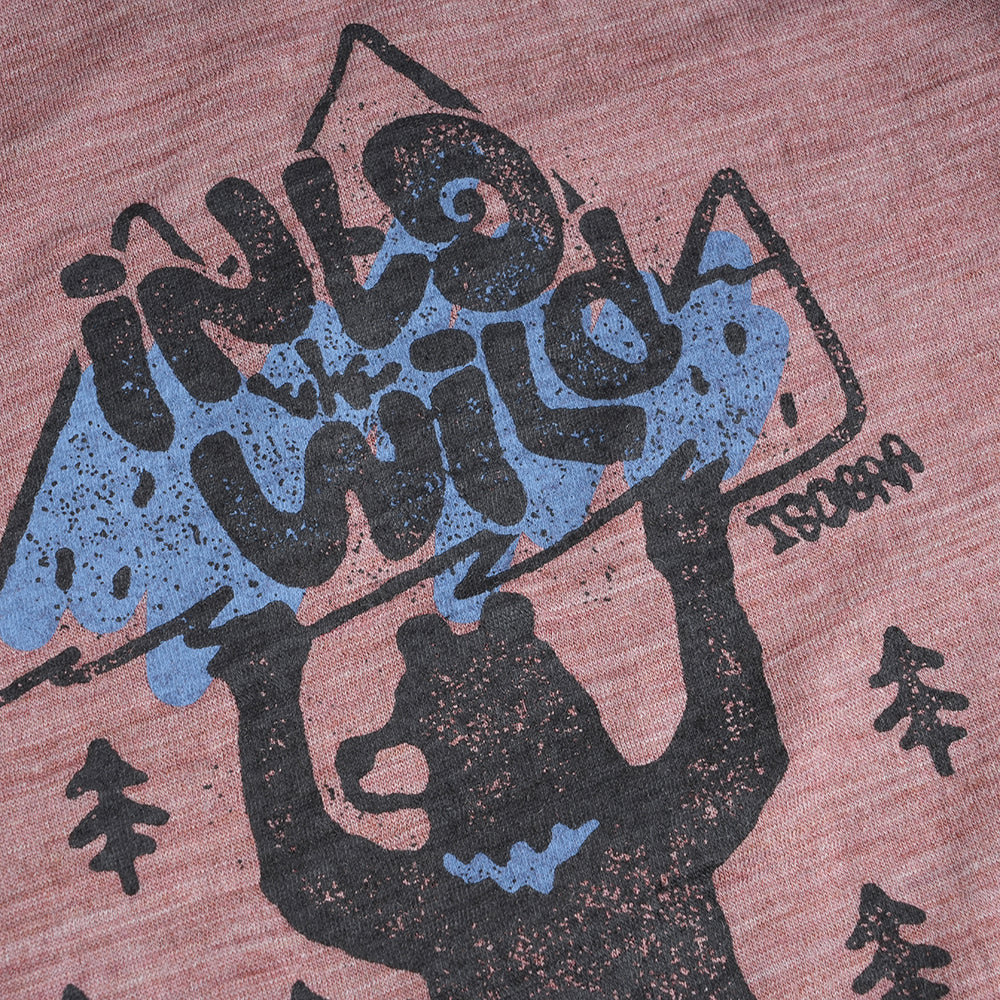 Kids Merino 150 Into The Wild LS Tee (Burlwood)