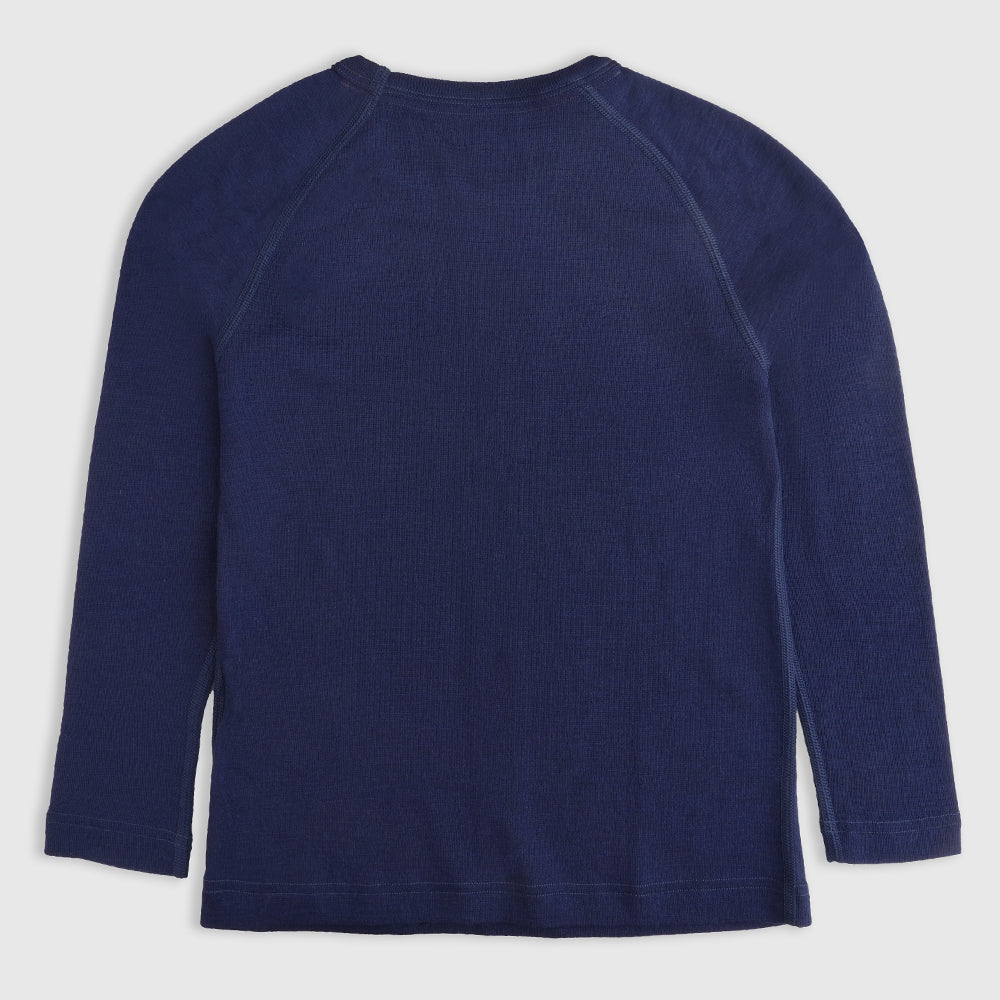 Kids Snicket Merino 200 Long Sleeve Crew (Navy)