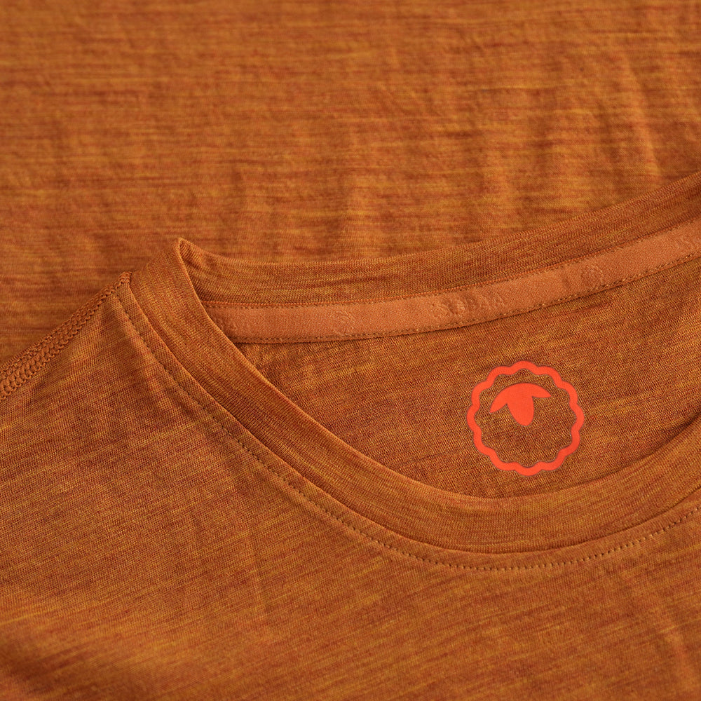 Mens 120 Ultrafine LS Crew (Spice)