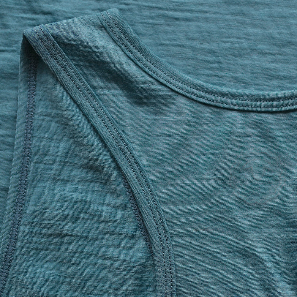 Mens 120 Ultrafine Racer Vest (Lagoon)
