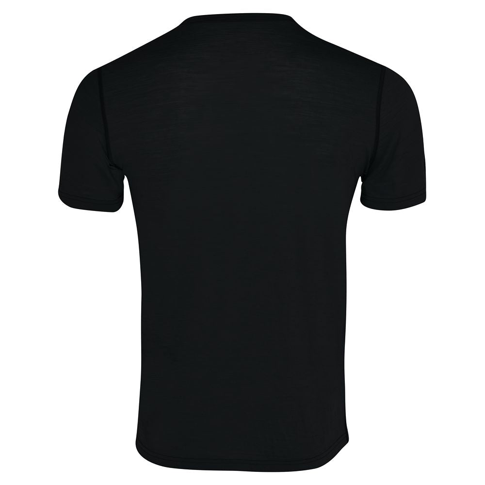 Mens 120 Ultrafine SS Crew (Black)