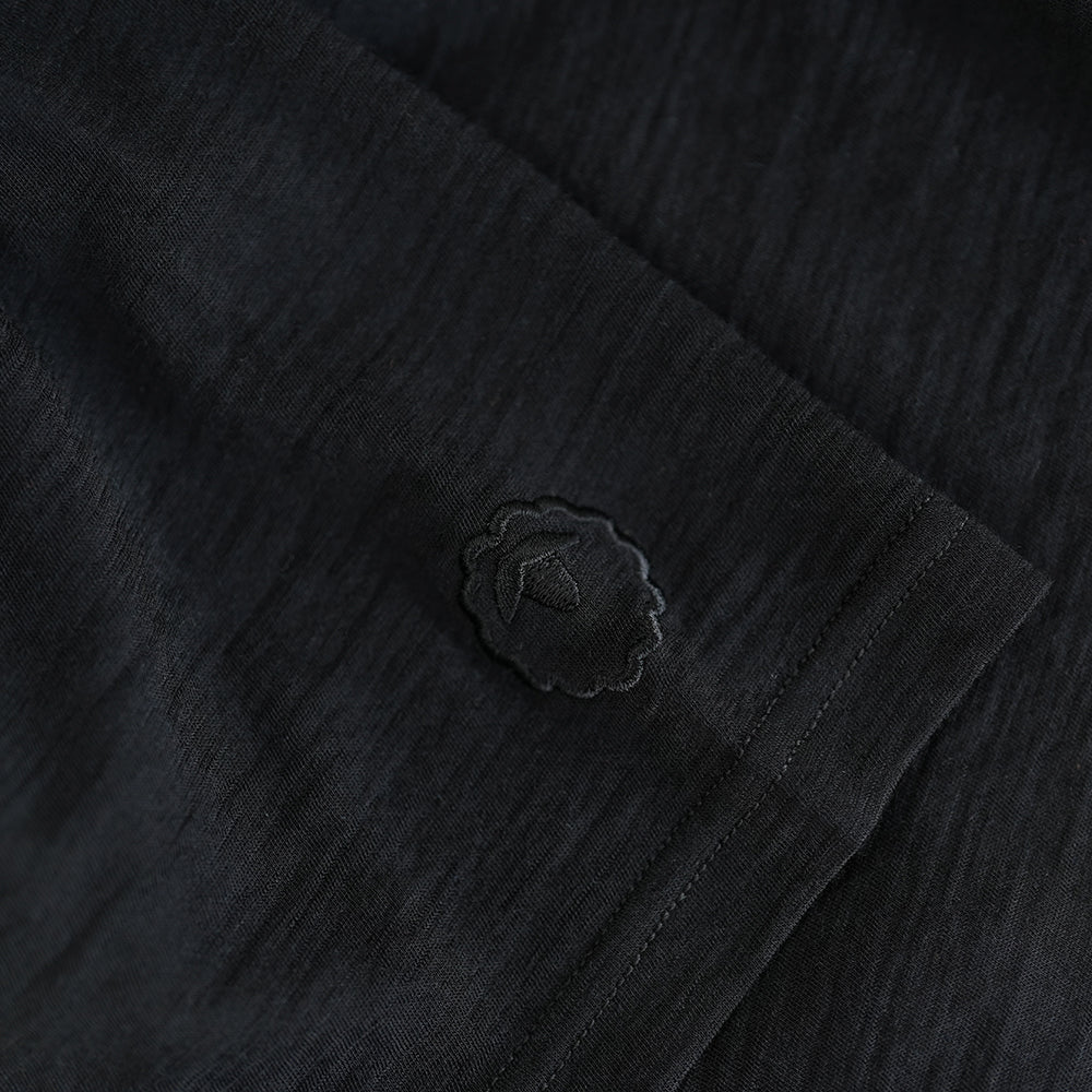 Mens 120 Ultrafine SS Crew (Black)