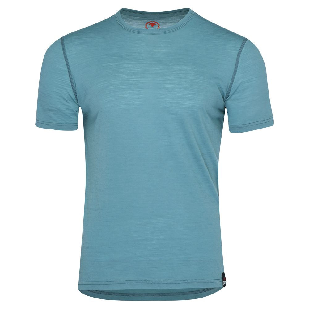 Mens 120 Ultrafine SS Crew (Lagoon)