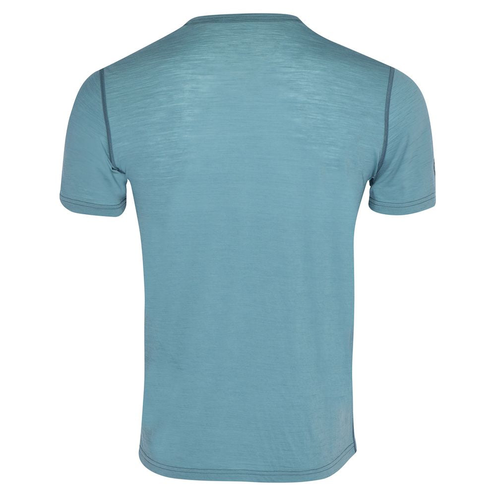 Mens 120 Ultrafine SS Crew (Lagoon)