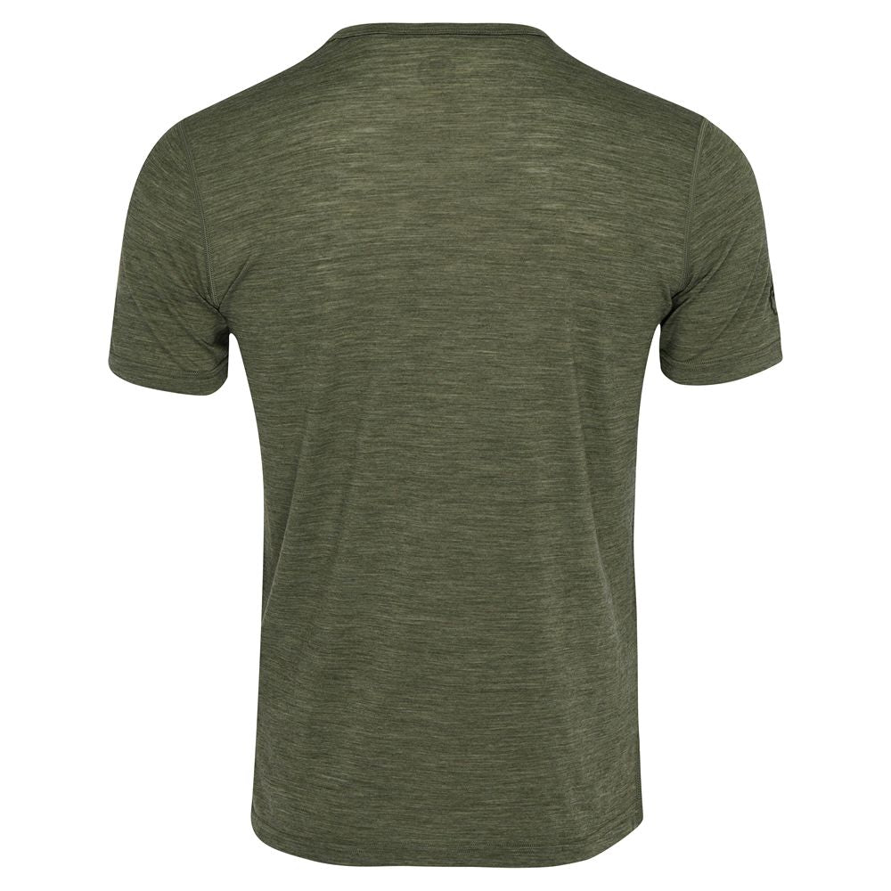 Mens 120 Ultrafine SS Crew (Olive)