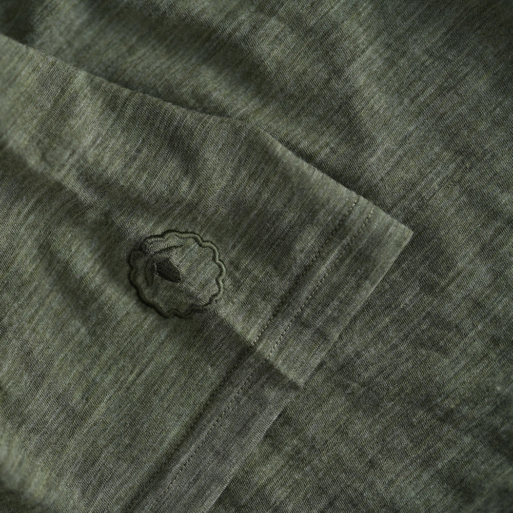 Mens 120 Ultrafine SS Crew (Olive)