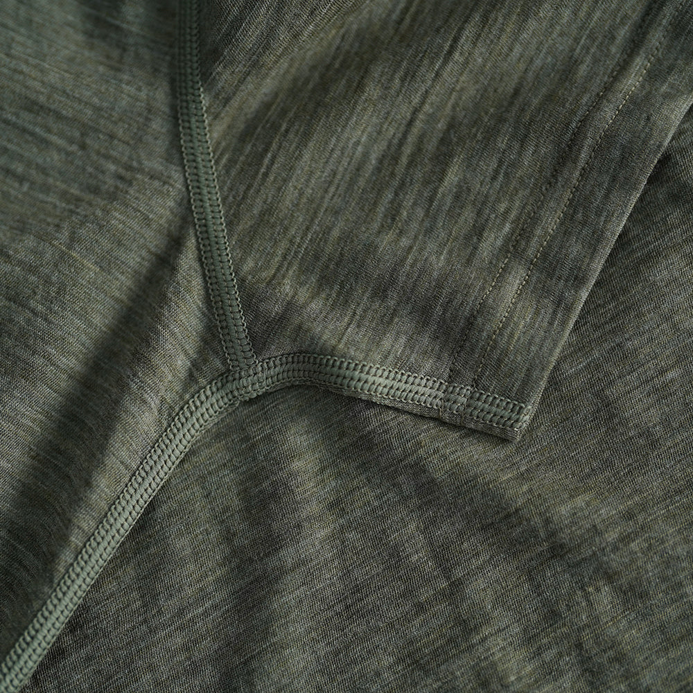 Mens 120 Ultrafine SS Crew (Olive)