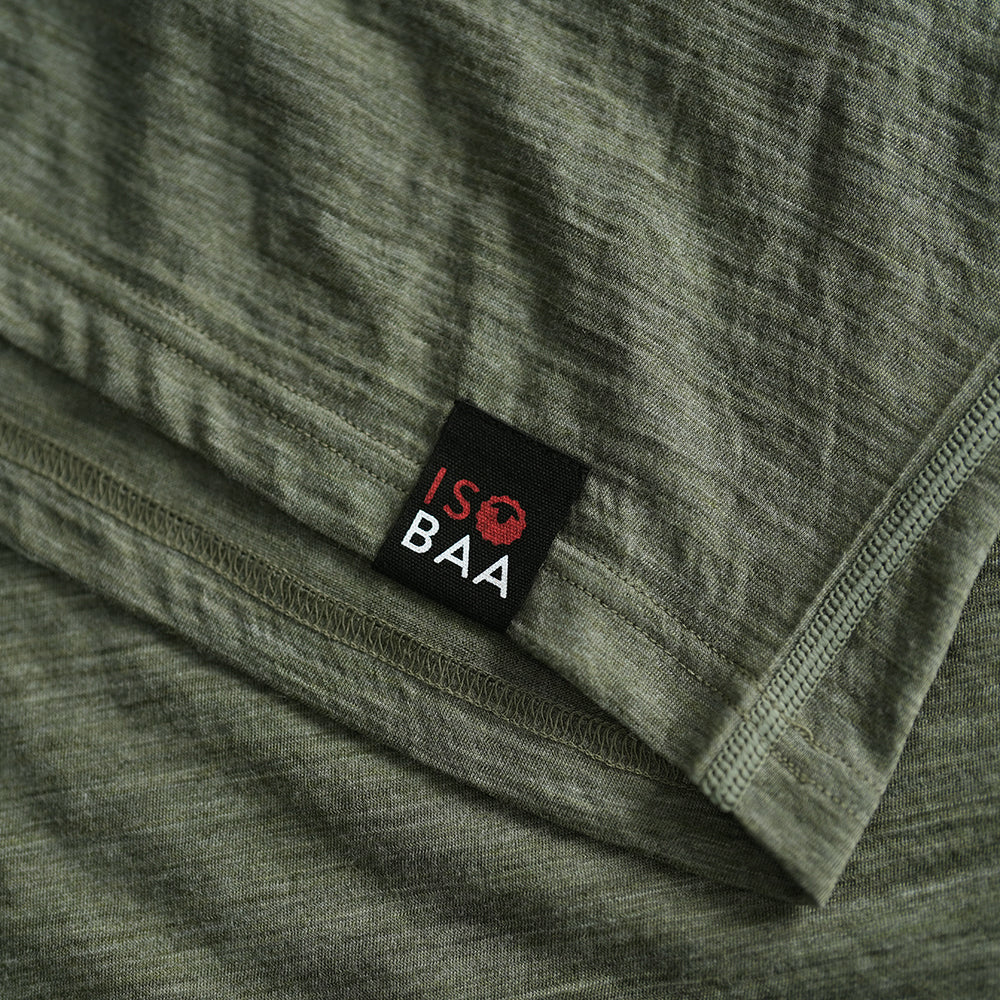 Mens 120 Ultrafine SS Crew (Olive)