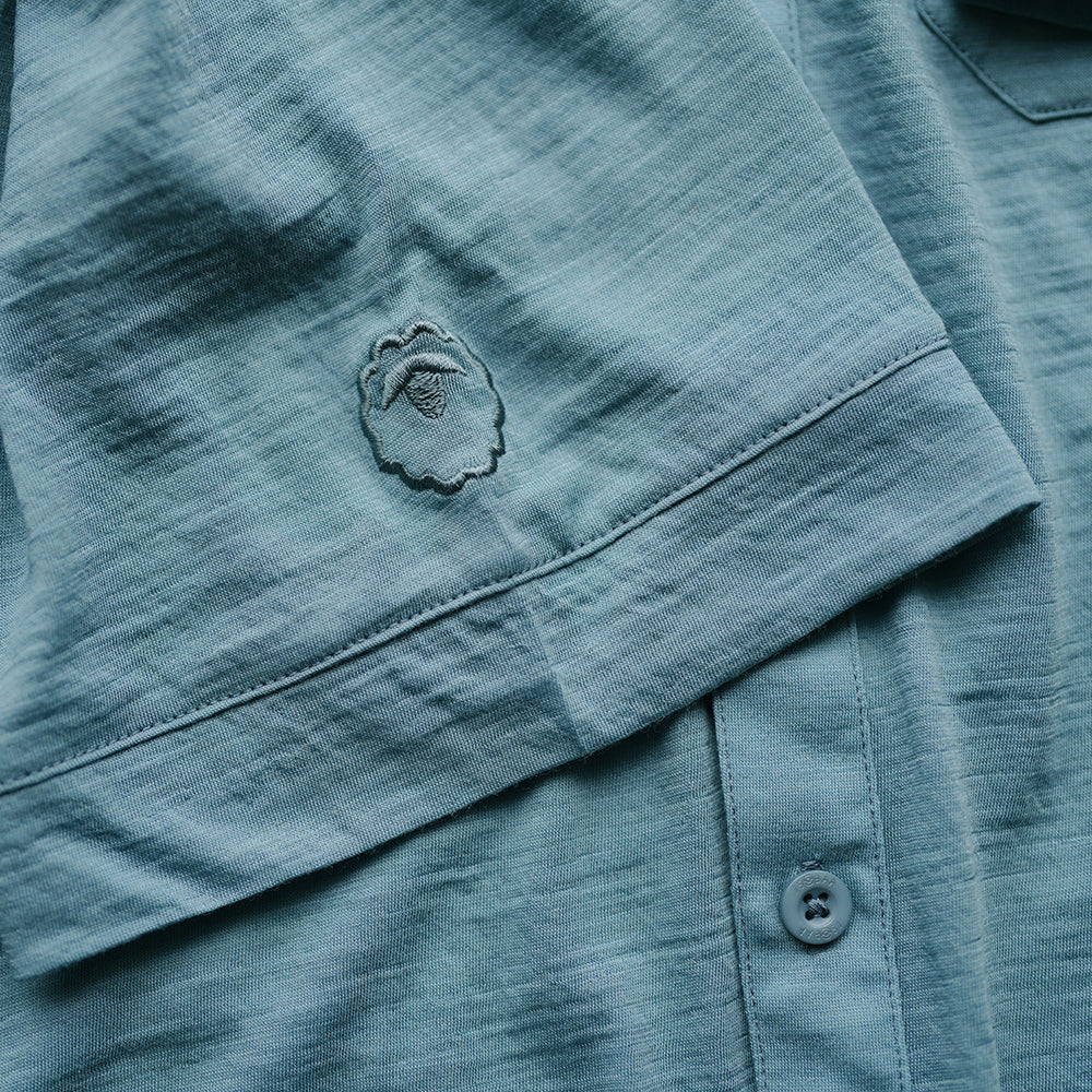 Mens 120 Ultrafine SS Shirt (Lagoon)