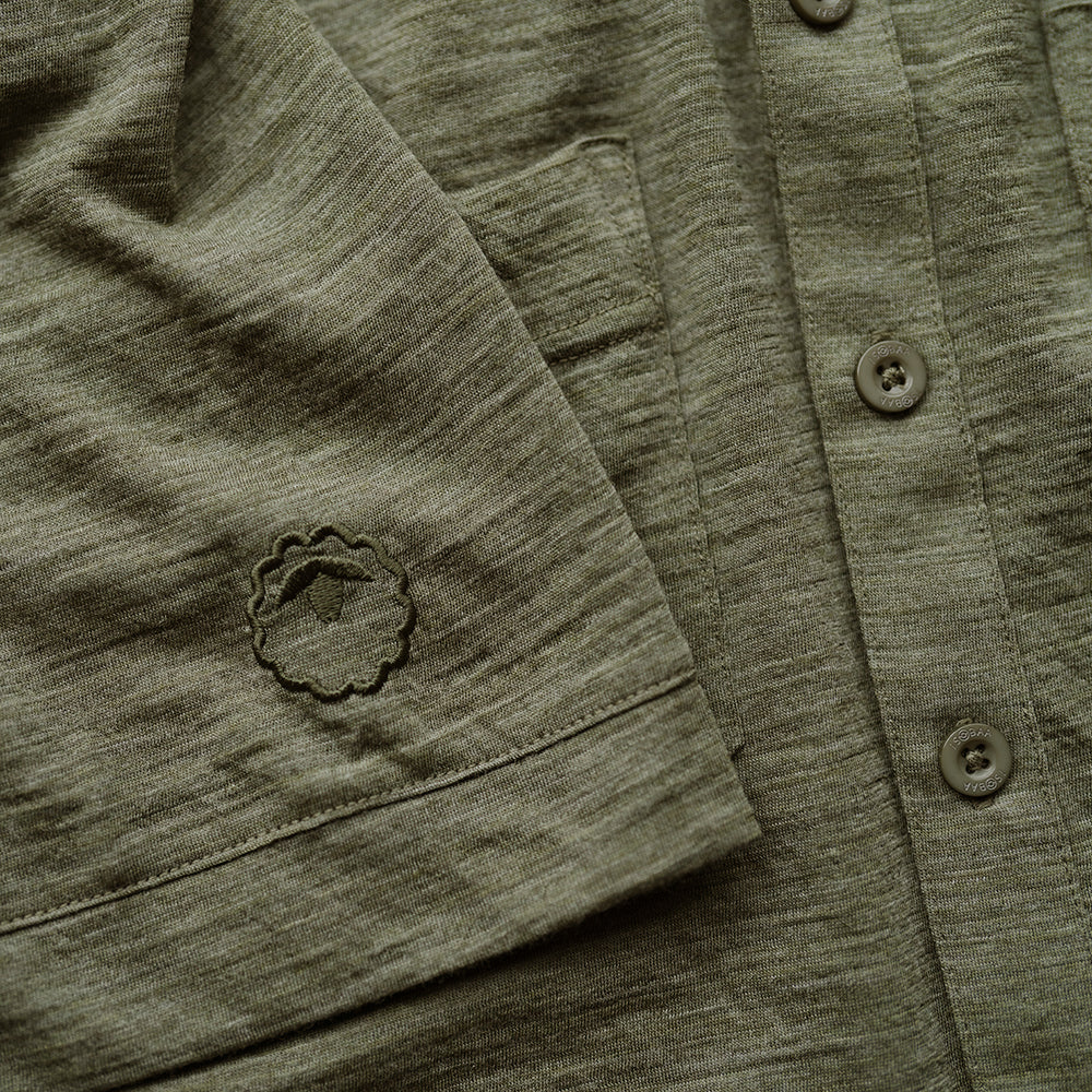 Mens 120 Ultrafine SS Shirt (Olive)