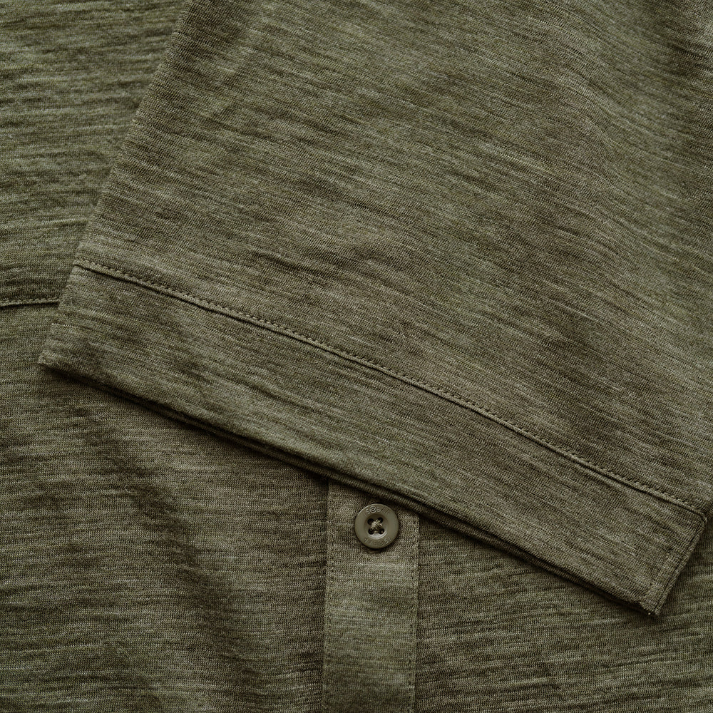 Mens 120 Ultrafine SS Shirt (Olive)