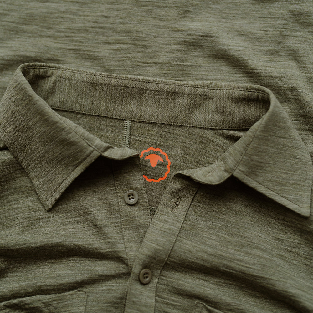 Mens 120 Ultrafine SS Shirt (Olive)