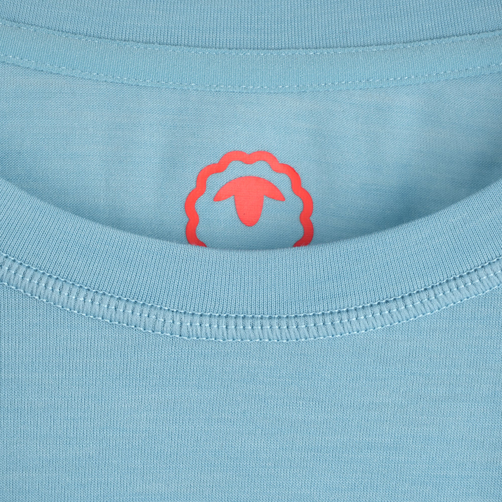 Mens Merino Blend 125 Ultrafine LS Crew (Lagoon)