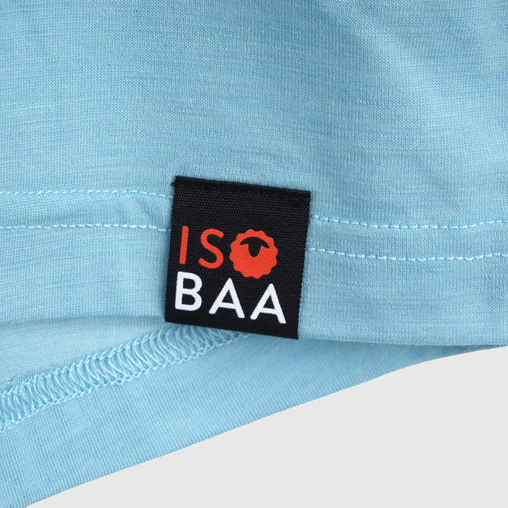 Mens Merino Blend 125 Ultrafine LS Crew (Lagoon)