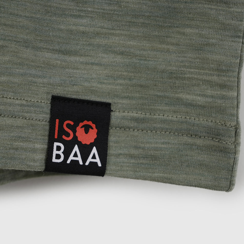 Mens Merino Blend 125 Ultrafine SS Crew (Olive)