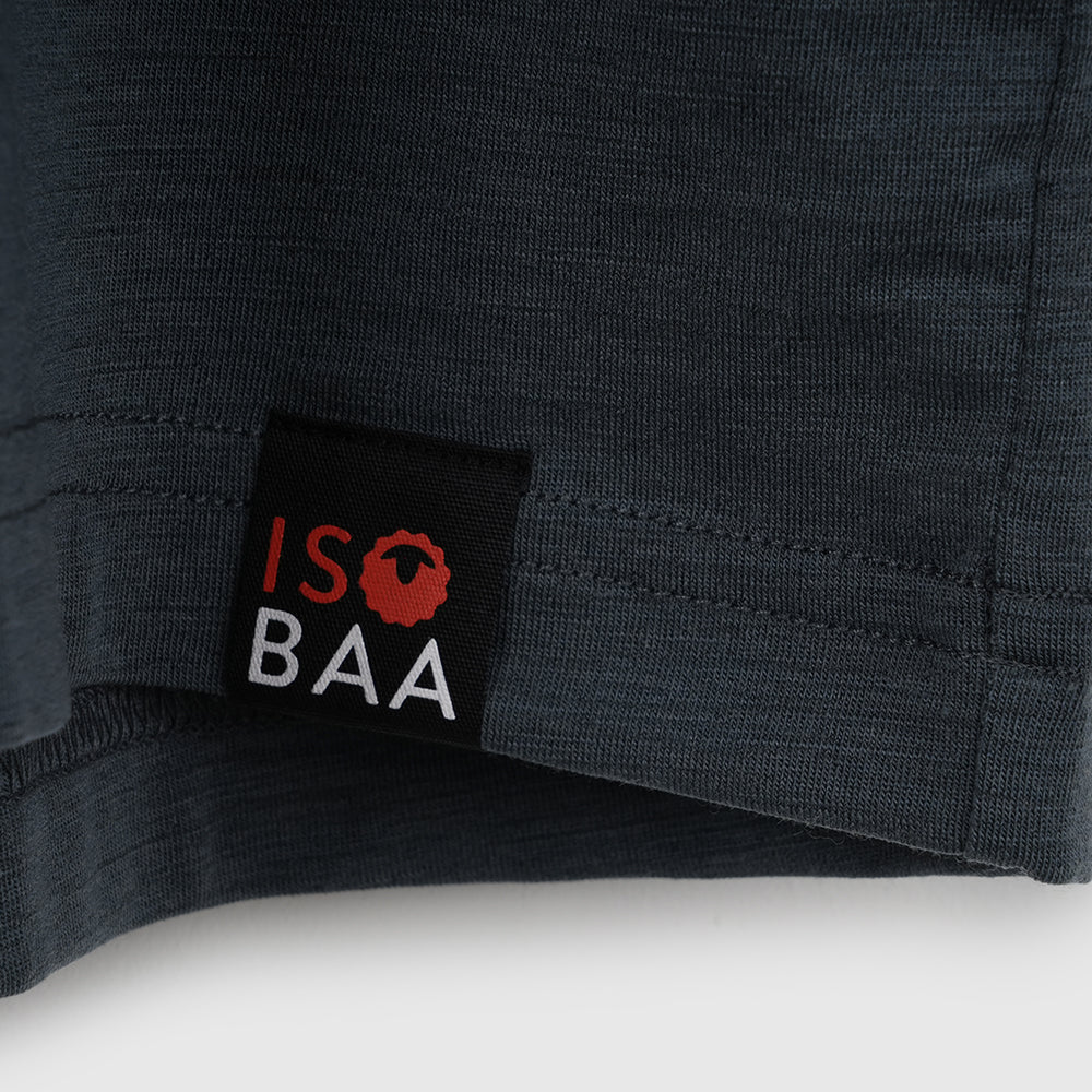 Mens Merino Blend 125 Ultrafine SS Crew (Turbulence)