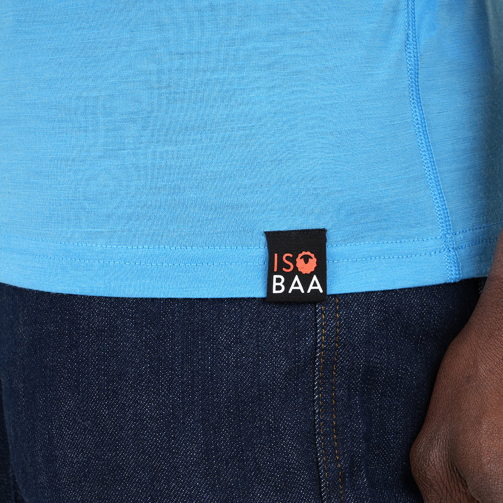 Mens Merino 150 Short Sleeve Crew (Malibu)