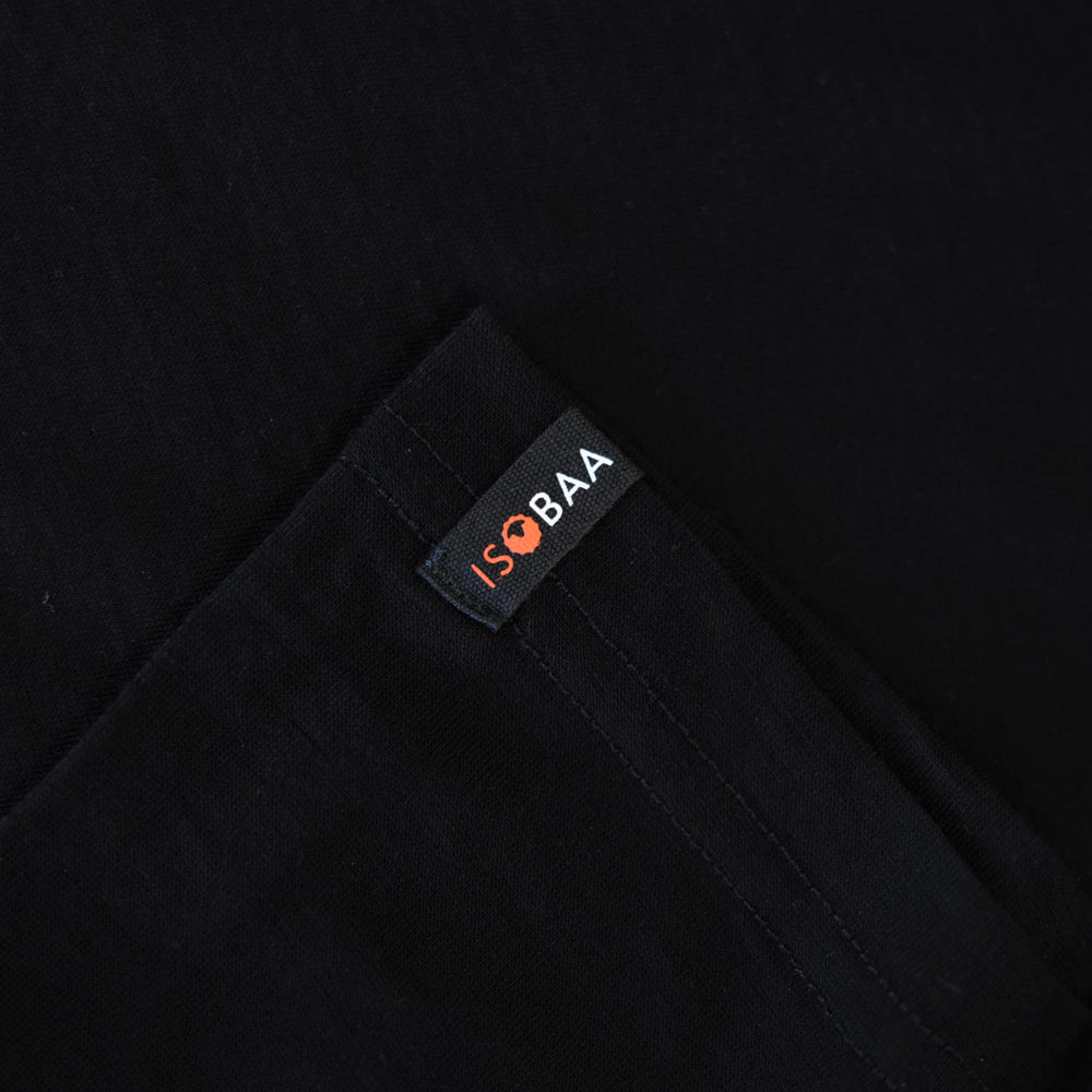 Isobaa Mens Merino 150 Peaks T-Shirt (Black/Grey)