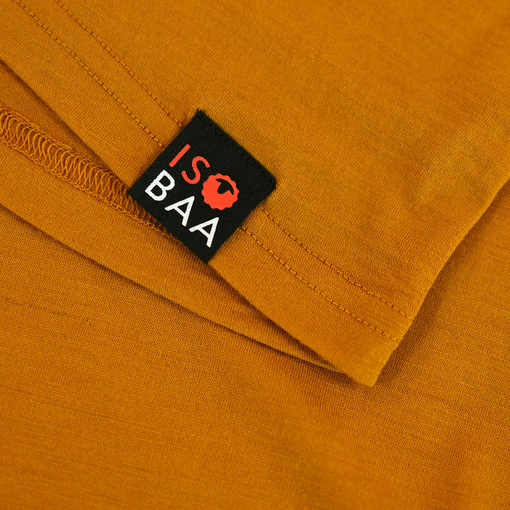 Mens Merino 150 Short Sleeve Crew (Mustard)
