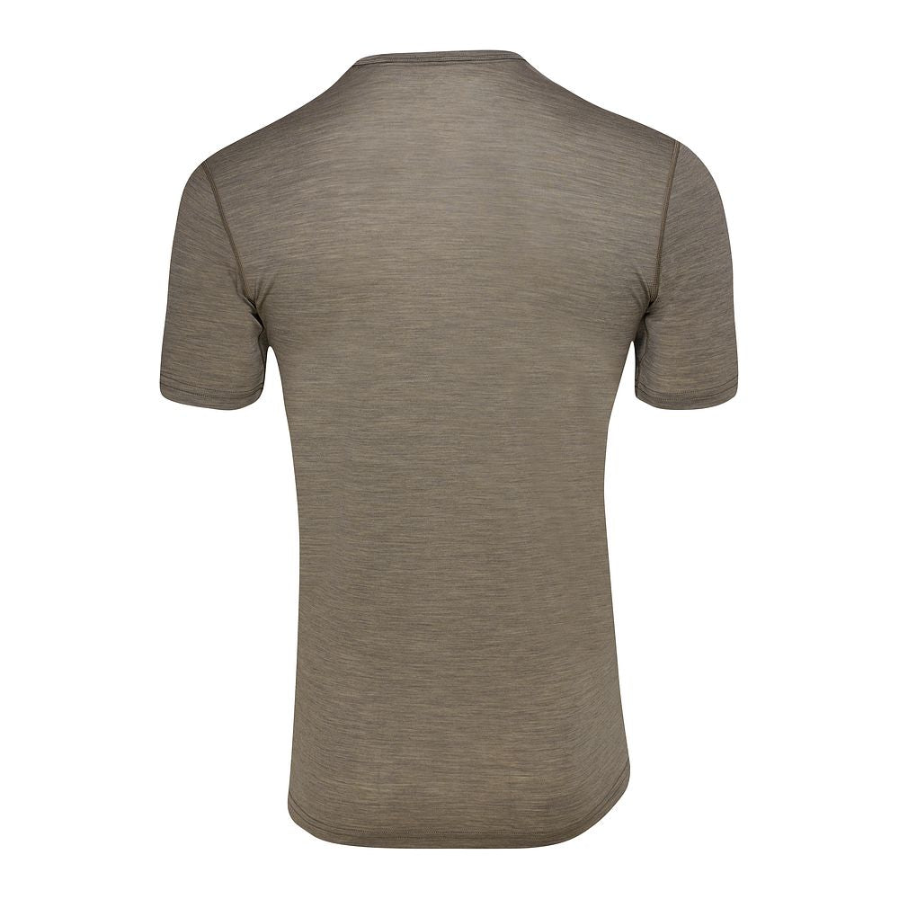 Mens Merino 150 Short Sleeve Crew (Truffle/Melange)