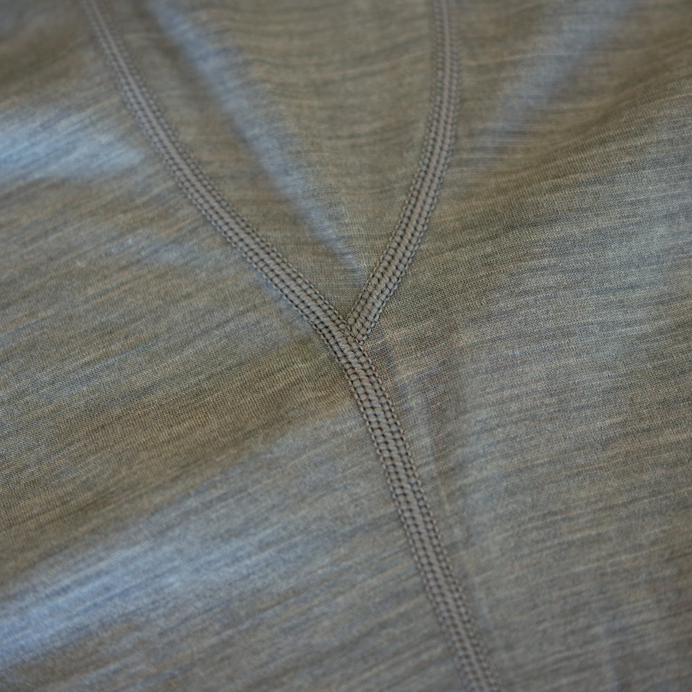 Mens Merino 150 Short Sleeve Crew (Truffle/Melange)