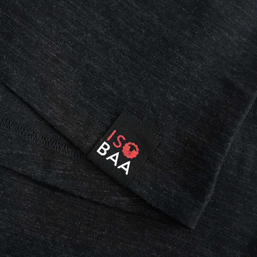 Mens 160 SS Cycle Zip Top (Black Melange)