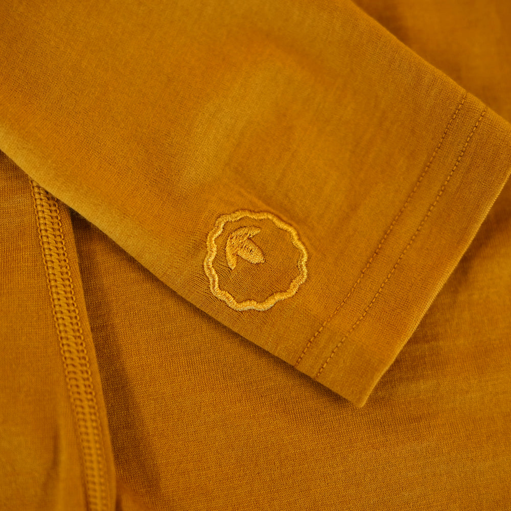 Isobaa Mens Merino 180 Long Sleeve Crew (Mustard)