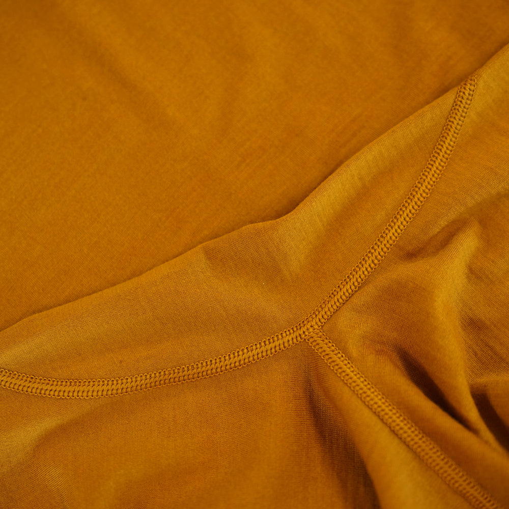 Isobaa Mens Merino 180 Long Sleeve Crew (Mustard)