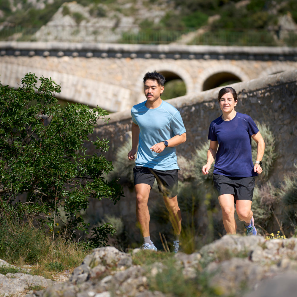 Mens Merino Active Blend Travel Shorts (Black) | Model: Minh