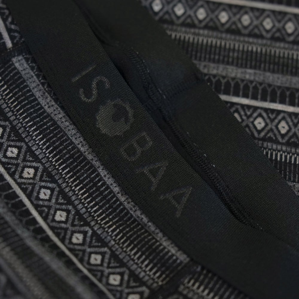 Mens Merino Blend 250 Fairisle Jacquard Tights (Black/Smoke/Charcoal)