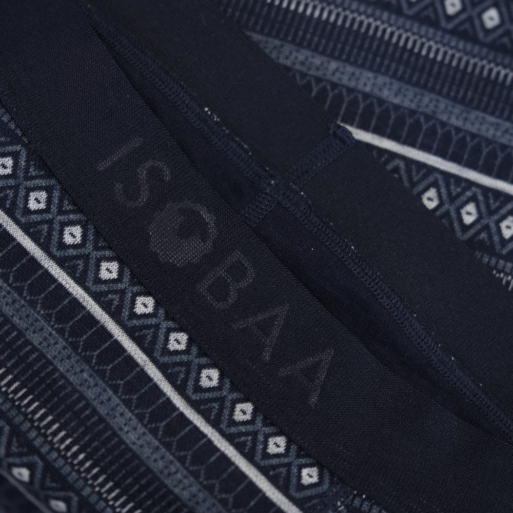 Mens Merino Blend 250 Fairisle Jacquard Tights (Navy/Denim/Cloud)