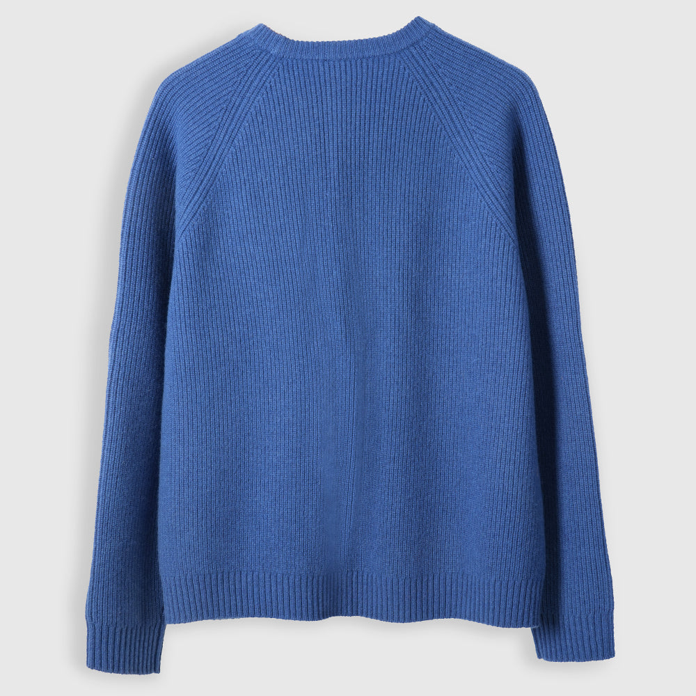 Herren Herdwick Merino Crew Sweater (Denim)