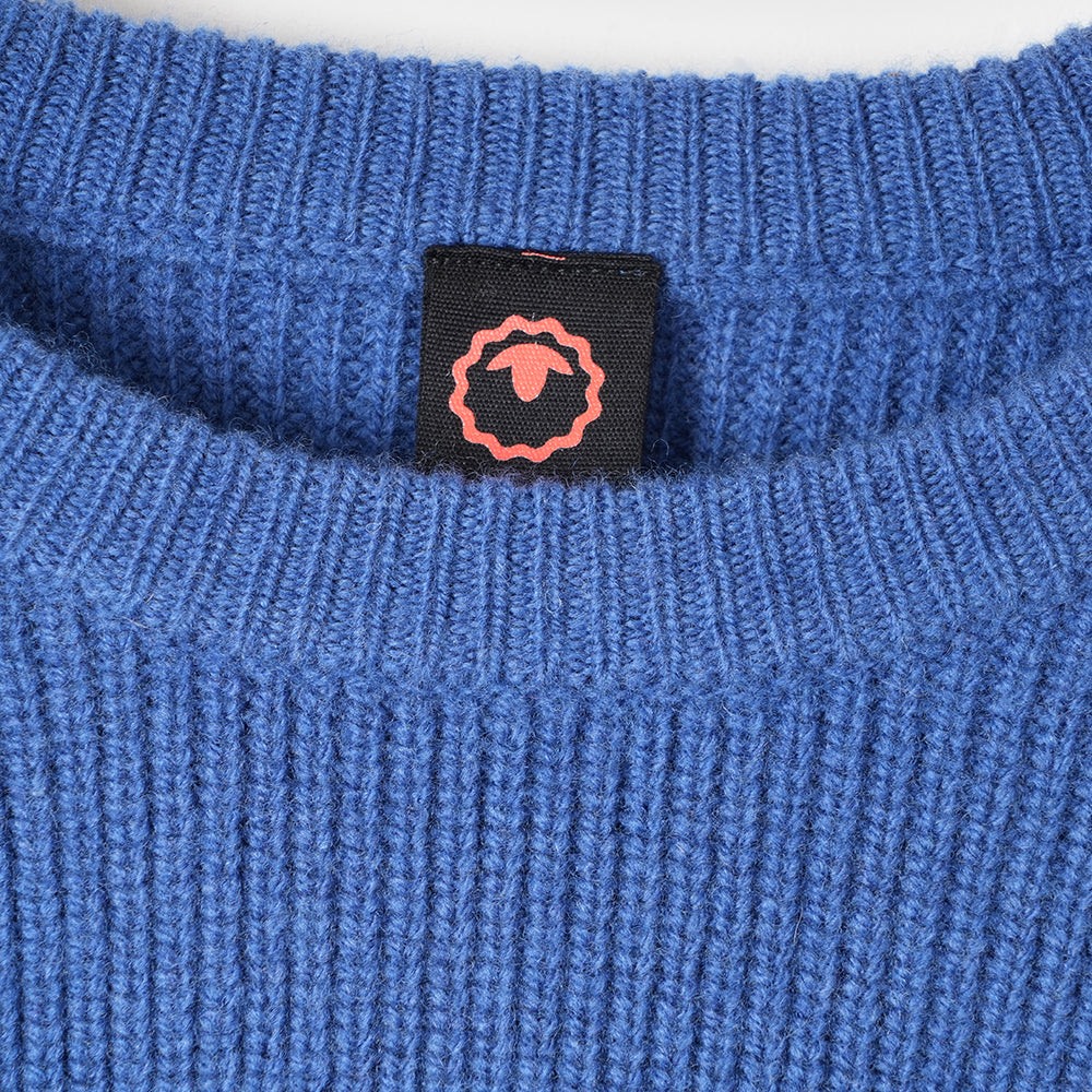 Herren Herdwick Merino Crew Sweater (Denim)