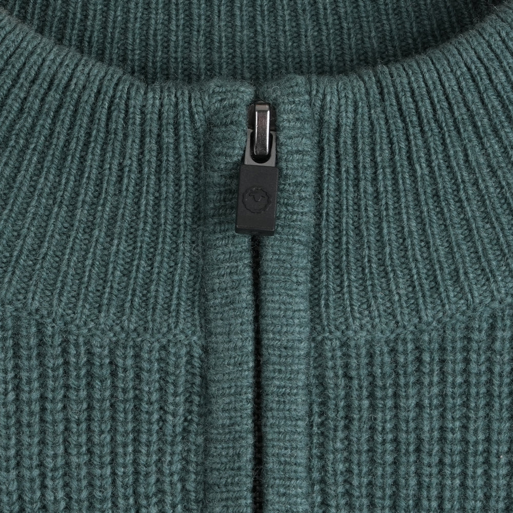 Mens Herdwick Merino Half Zip Sweater (Sea Green)