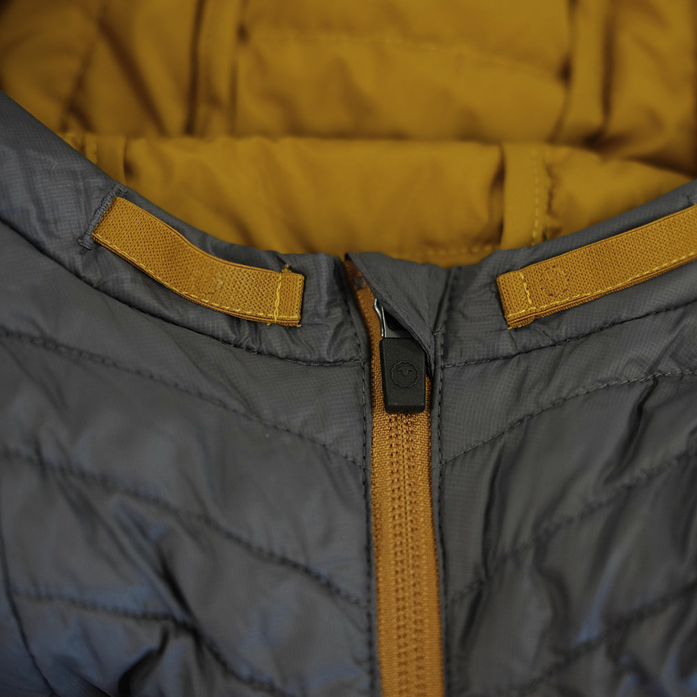 Isobaa Mens Merino Wool Insulated Jacket (Smoke/Mustard)